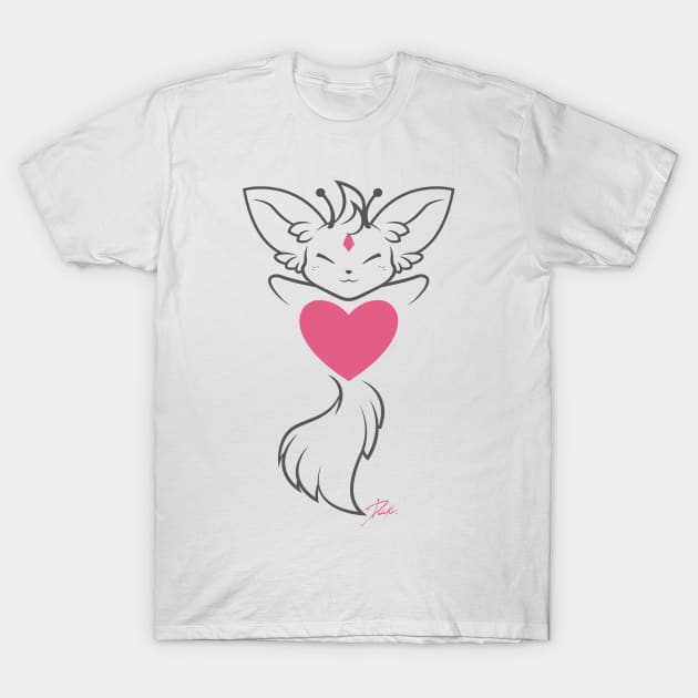 Galactics - Heart Reverse T-Shirt by tcksart